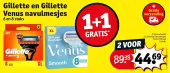 Kruidvat Gillette en Gillette Venus navulmesjes aanbieding