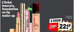 Kruidvat L’Oréal mascara, foundation en lip make-up aanbieding