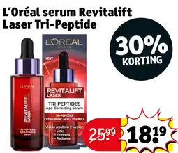 Kruidvat L’Oréal serum Revitalift Laser Tri-Peptide aanbieding