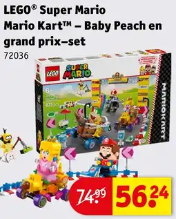 Kruidvat LEGO Super Mario Mario Kart – Baby Peach en grand prix–set aanbieding