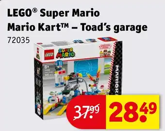 Kruidvat LEGO Super Mario Mario Kart – Toad’s garage aanbieding