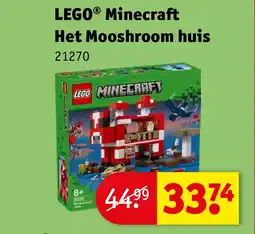 Kruidvat LEGO Minecraft Het Mooshroom huis aanbieding