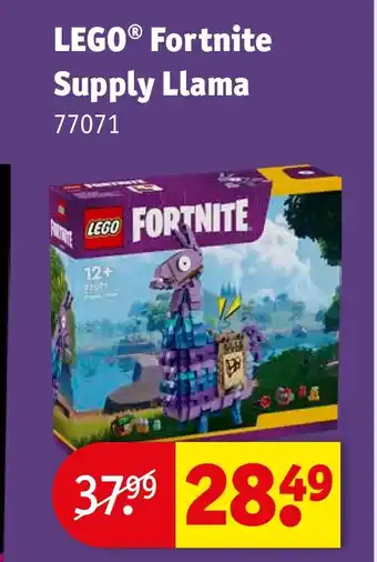 Kruidvat LEGO Fortnite Supply Llama aanbieding