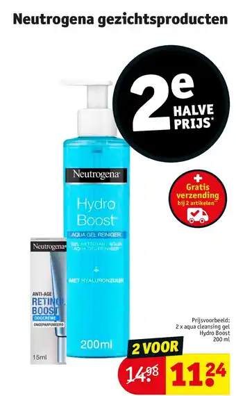 Kruidvat Neutrogena gezichtsproducten aanbieding