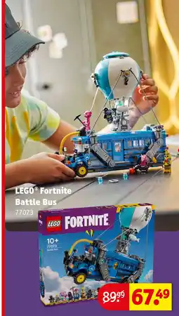 Kruidvat LEGO Fortnite Battle Bus aanbieding