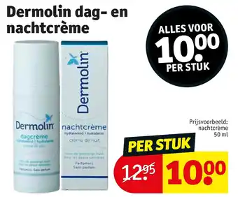 Kruidvat Dermolin dag- en nachtcrème aanbieding