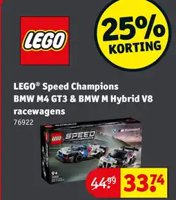 Kruidvat LEGO Speed Champions BMW M4 GT3 & BMW M Hybrid V8 racewagens aanbieding