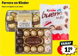 Kruidvat Ferrero en Kinder aanbieding