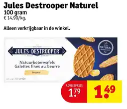 Kruidvat Jules Destrooper Naturel aanbieding