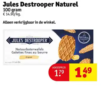 Kruidvat Jules Destrooper Naturel aanbieding