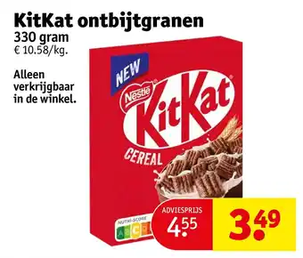 Kruidvat KitKat ontbijtgranen aanbieding