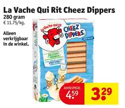 Kruidvat La Vache Qui Rit Cheez Dippers aanbieding