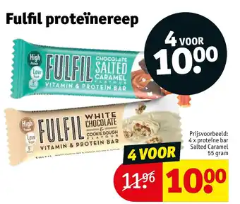 Kruidvat Fulfil proteïnereep aanbieding