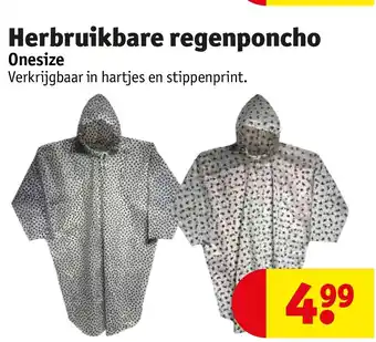 Kruidvat Herbruikbare regenponcho aanbieding