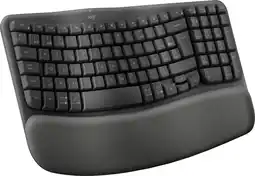 Coolblue Logitech Wave Keys Draadloos Ergonomisch Toetsenbord AZERTY aanbieding