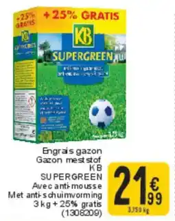 Cora Gazon Mest Stof KB Supergreen aanbieding