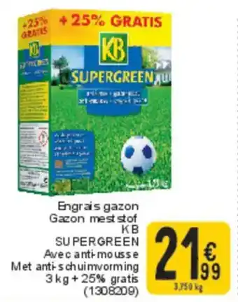 Cora Gazon Mest Stof KB Supergreen aanbieding