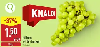 ALDI Pitloze witte druiven aanbieding