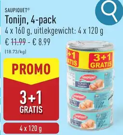 ALDI Saupiquet tonijn aanbieding