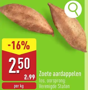 ALDI Zoete aardappelen aanbieding