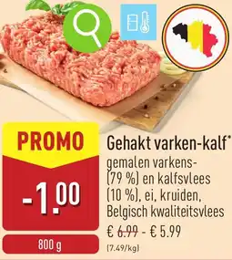 ALDI Gehakt varken-kalf aanbieding