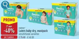 ALDI Pampers luiers baby-dry, maxipack aanbieding