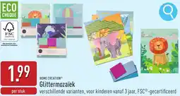 ALDI Home creation glittermozaïek aanbieding