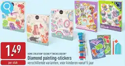 ALDI Home creation/disney/nickelodeon diamond painting-stickers aanbieding