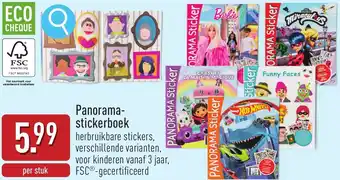 ALDI Panorama stickerboek aanbieding