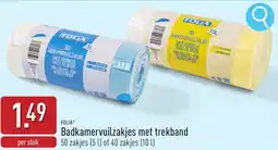 ALDI Folia badkamervuilzakjes met trekband aanbieding