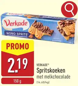 ALDI Verkade Spritskoeken met melkchocolade aanbieding