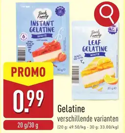 ALDI Gelatine aanbieding