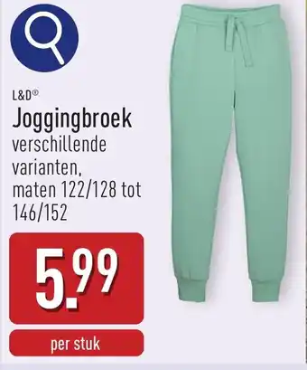 ALDI L&D Joggingbroek aanbieding