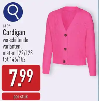 ALDI L&D Cardigan aanbieding