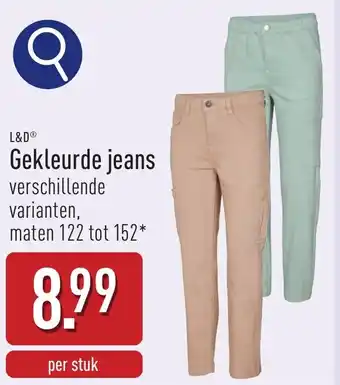 ALDI L&DGekleurde jeans aanbieding