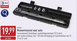 ALDI Autoxs momentsleutel voor auto aanbieding