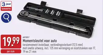 ALDI Autoxs momentsleutel voor auto aanbieding