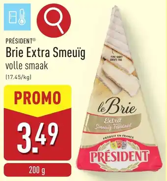 ALDI Président brie extra smeuïg aanbieding