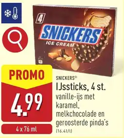 ALDI Snickers ijssticks aanbieding