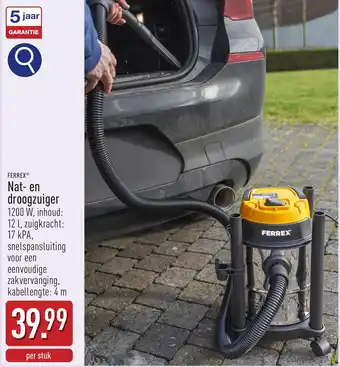 ALDI Ferrex nat en droogzuiger aanbieding