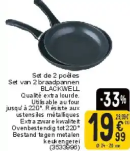 Cora Haute cuisine Set de 2 poêles aanbieding