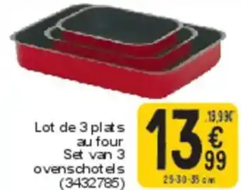 Cora Lot de 3 plats au four aanbieding