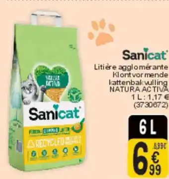 Cora Sanicat litière agglomérante klont vormende kattenbakvulling natura activa aanbieding