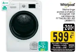 Cora Whirlpool Sèche-linge pompe à chaleur FFTM229X3BX BE aanbieding