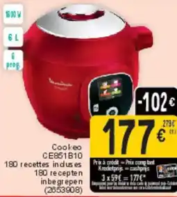 Cora Moulinex Cookeo CE851B10 aanbieding