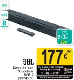 Cora JBL Barre de son Soundbar BAR 2 aanbieding