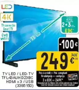 Cora Telefunken TV LED/LED-TV 4K TFL43AUHD23BC aanbieding