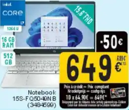 Cora hp Notebook 15S-FQ5049N B aanbieding