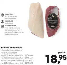 Hanos Tamme eendenfilet aanbieding