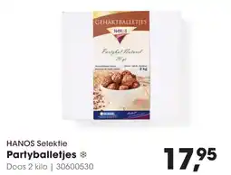 Hanos Hanos selektie partyballetjes aanbieding